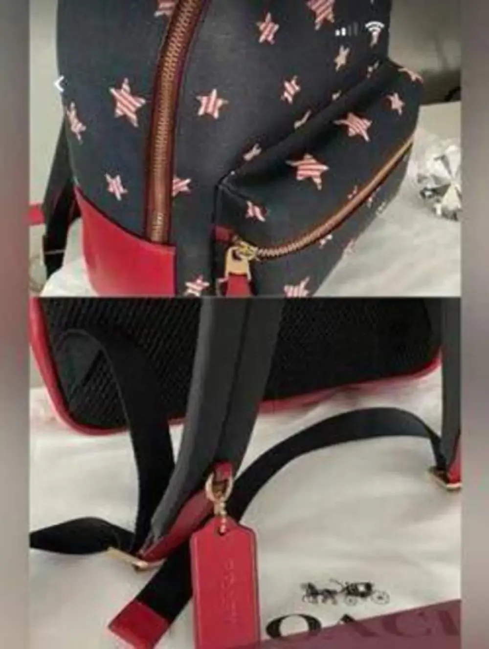 Coach Charlie Star Print Mini Backpack NWOT